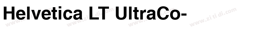 Helvetica LT UltraCo字体转换